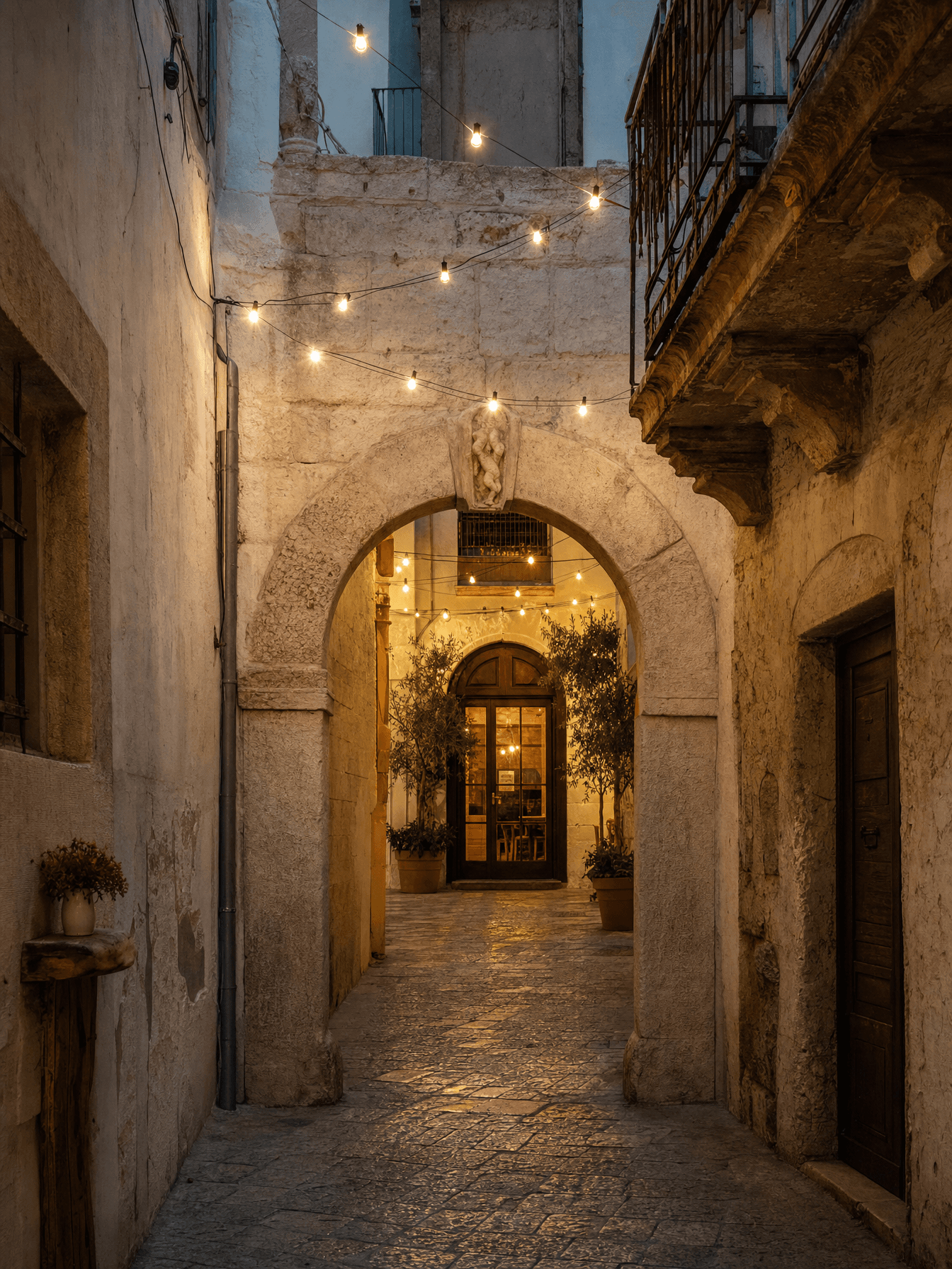 Antico arco in pietra a Bari Vecchia